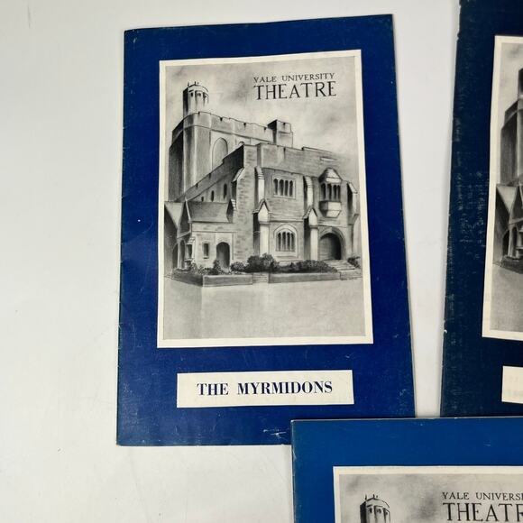 Lot Of 3 Vintage Yale University Theatre Programs Pink Pigeon Myrmidons Faute - Picture 4 of 9